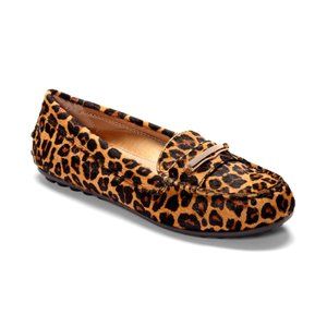 Like New Vionic Ashby Leopard Calf Hair Loafer